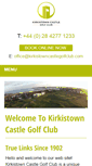Mobile Screenshot of linksgolfkirkistown.com